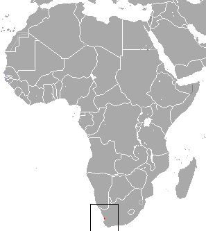 Cryptochloris zyli Ареал обитания на карте