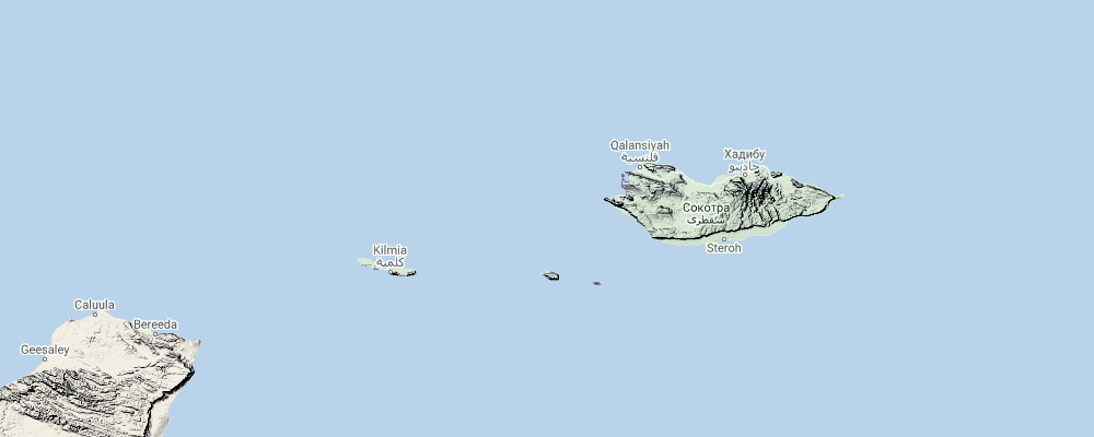 Socotran Pipistrelle (Hypsugo lanzai) Ареал обитания на карте