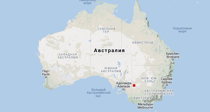 †Длинноухий кенгуру (Lagorchestes leporides) Ареал обитания на карте