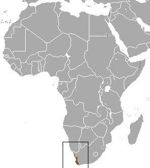 Chrysochloris asiatica Ареал обитания на карте