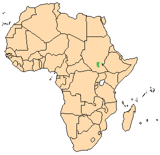 Kobus megaceros Ареал обитания на карте