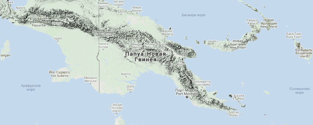 Плащеносный складчатогуб (Otomops secundus) Ареал обитания на карте